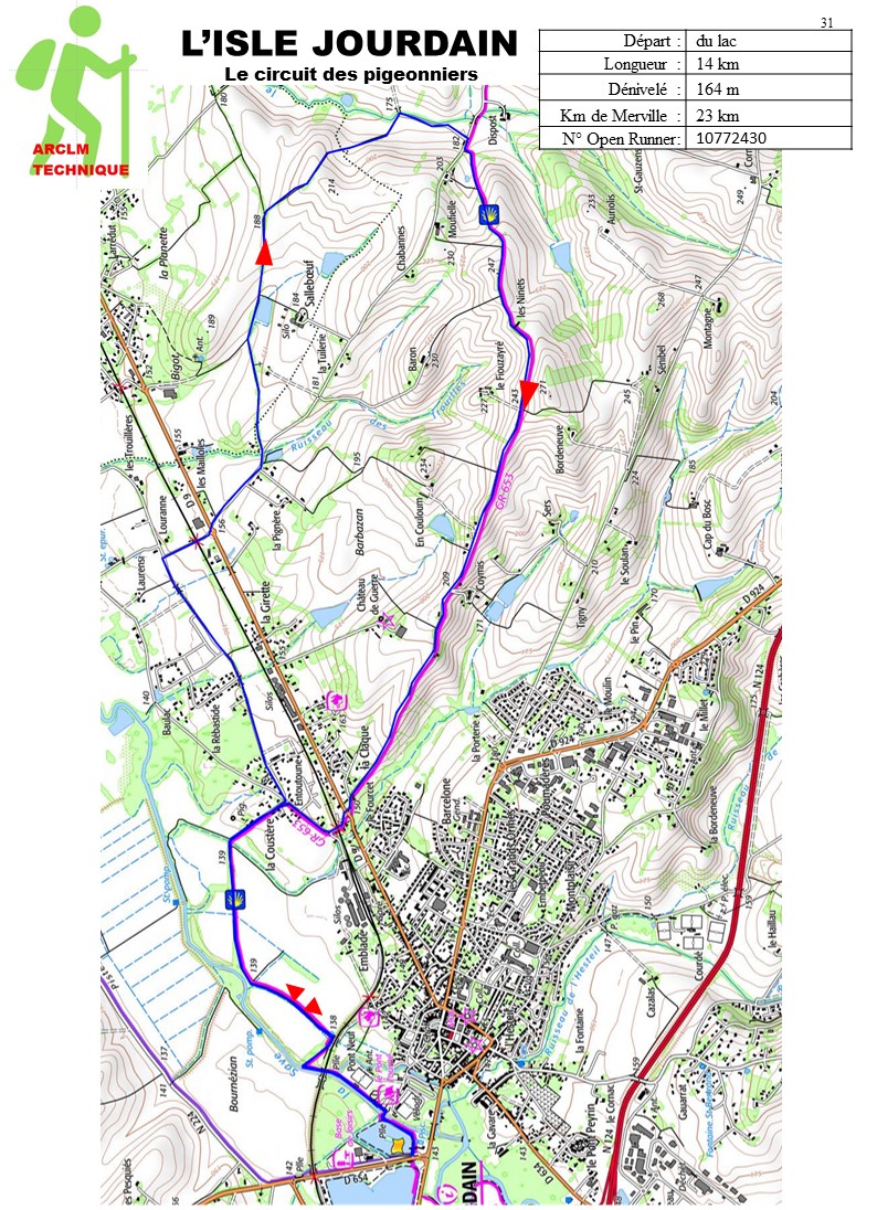 L'isle Jourdain - Circuit des pigeonniers